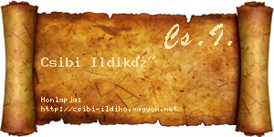 Csibi Ildikó névjegykártya