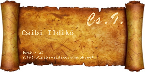 Csibi Ildikó névjegykártya